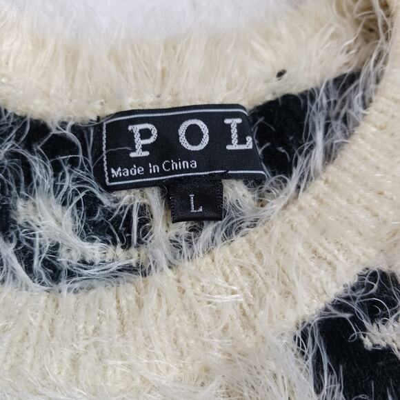 POL Cream Eyelash Leopard Print Pullover NWOT - Picture 10 of 12